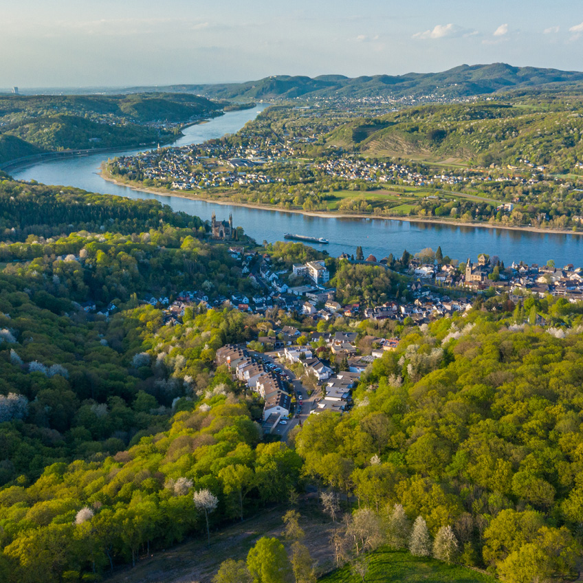 Ausschnitt der Skyline von Remagen